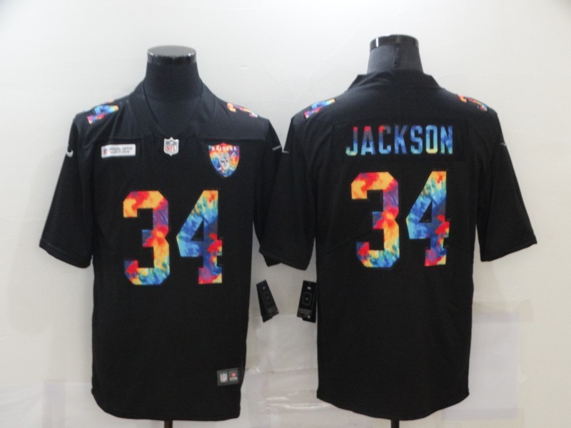 Men's Las Vegas Raiders #34 Bo Jackson Black Jersey